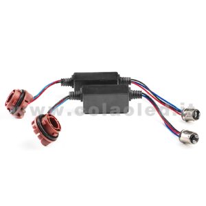 COPPIA RESISTENZE CANBUS 1157 BAY15D P21W 2 POLI CANCELLA ERRORI
