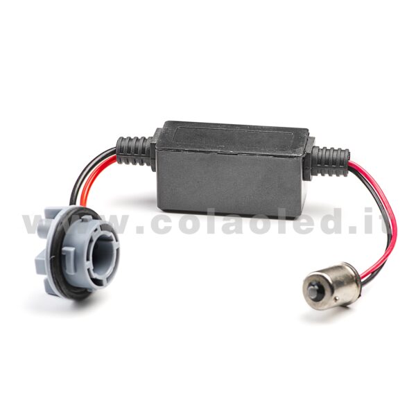 COPPIA RESISTENZE CANBUS 1156 BA15S P21W 1 POLO CANCELLA ERRORI - immagine 3