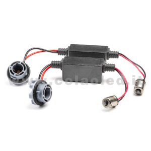 COPPIA RESISTENZE CANBUS 1156 BA15S P21W 1 POLO CANCELLA ERRORI