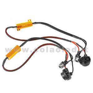 COPPIA RESISTENZE CON PORTA LAMPADA CANBUS 1156 BA15S P21W 1 POLO CANCELLA ERRORI 33,00€
