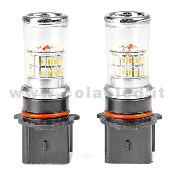 PSX26W 12V CANBUS 2 LAMPADINE MODELLO 48 SMD 3014 BIANCO LATTE NO ERRORE SUPER CANBUS H28W