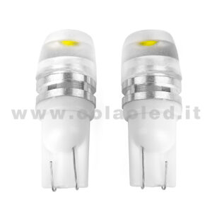 T10 LED 12V CANBUS 2 LAMPADINE MODELLO 2 SMD 5630 BIANCO LATTE NO ERRORE CANBUS W5W