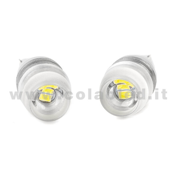 T10 LED 12V CANBUS 2 LAMPADINE MODELLO 2 SMD 5630 BIANCO LATTE NO ERRORE CANBUS W5W - immagine 2