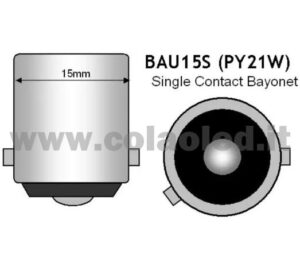 BAU15S 2 LAMPADINE ALOGENO BIANCO PY21W