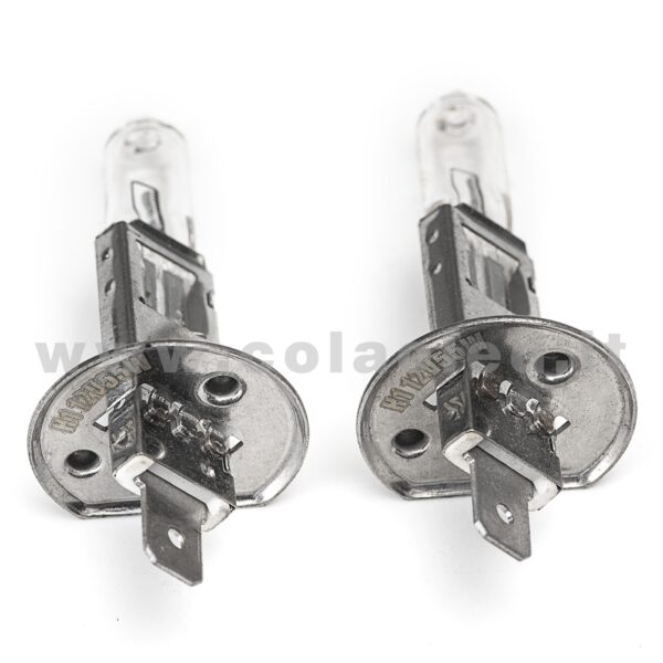 H1 2 LAMPADE ALOGENO GIALLO 12V 55W H1 - immagine 3
