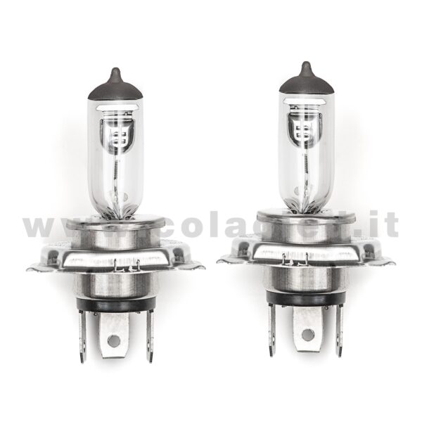 H4 2 LAMPADE ALOGENO GIALLO 12V 55W H4