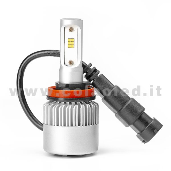 H16 16000LM 5800K KIT LED 12V CANBUS 2 LAMPADE BIANCO FREDDO 80W KIT LED COLAOLED CANBUS H16 - immagine 2