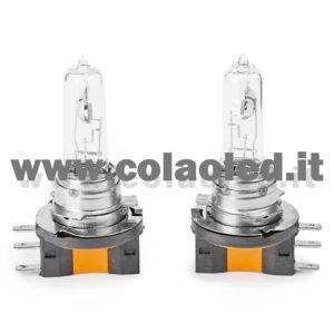 H15 2 LAMPADE ALOGENO GIALLO 12V 55W H15