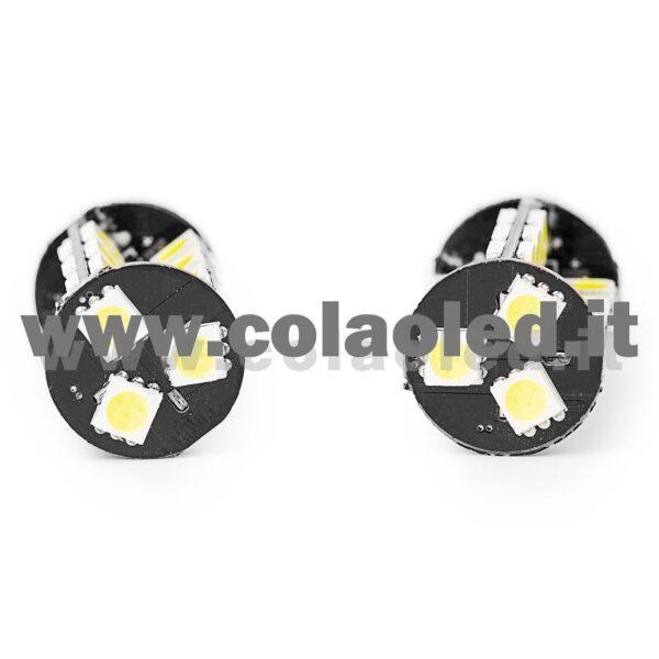P21W 1 POLO CANBUS 2 LAMPADINE MODELLO 27 SMD 5630 BIANCO LATTE NO ERRORE CANBUS 1156 BA15S - immagine 2