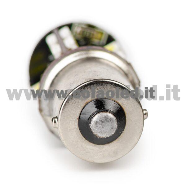 P21W 1 POLO 1156 CANBUS 1 LAMPADINA MODELLO 19 CHIP LED BIANCO LATTE NO ERRORE SUPER CANBUS BA15S - immagine 4