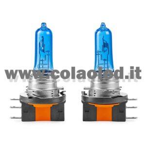 H15 2 LAMPADE ALOGENO BIANCO 12V 55W H15