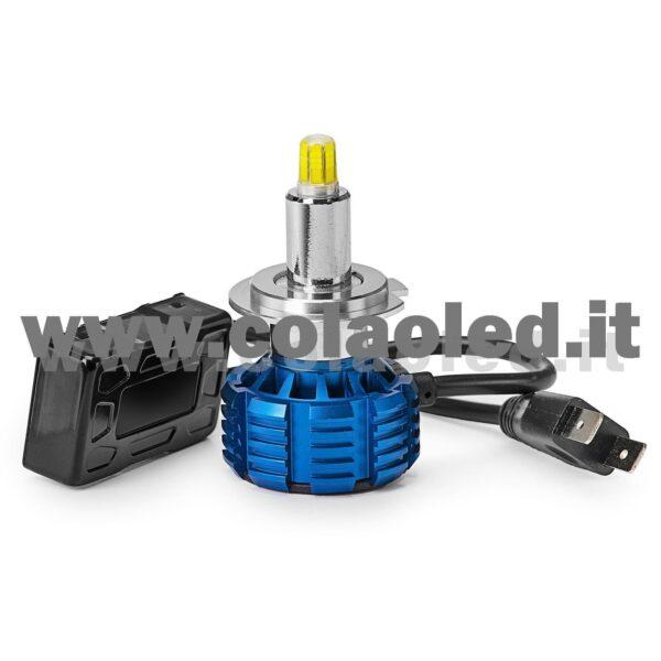 H7 30000LM 5800K MONO LED KIT LED 12V CANBUS 2 LAMPADE LED BIANCO FREDDO 120W KIT LED COLAOLED CANBUS MONOLED H7 - immagine 2