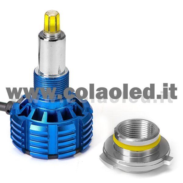 H10 30000LM 5800K MONO LED KIT LED 12V CANBUS 2 LAMPADE LED BIANCO FREDDO 120W KIT LED COLAOLED CANBUS MONOLED H10 - immagine 3