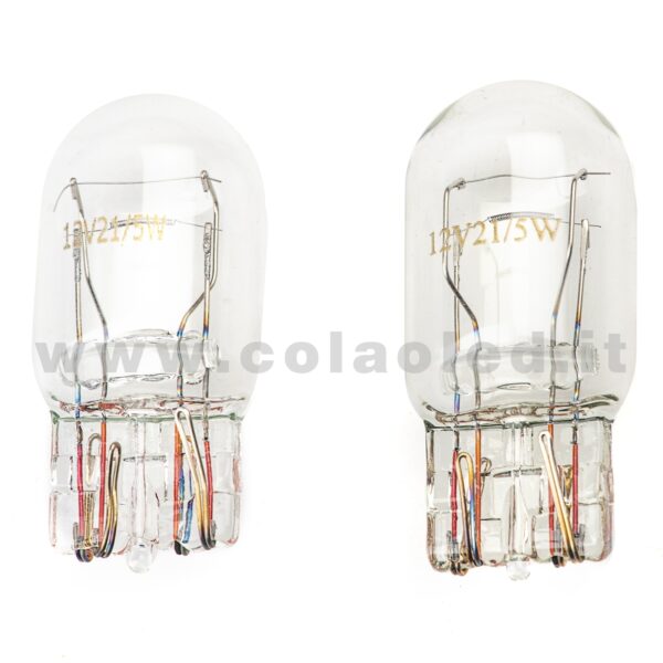 COPPIA LAMPADINE T20 7443 ALOGENE T20