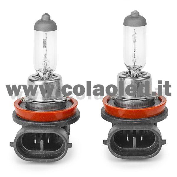 H8 2 LAMPADE ALOGENO GIALLO 12V 55W H8