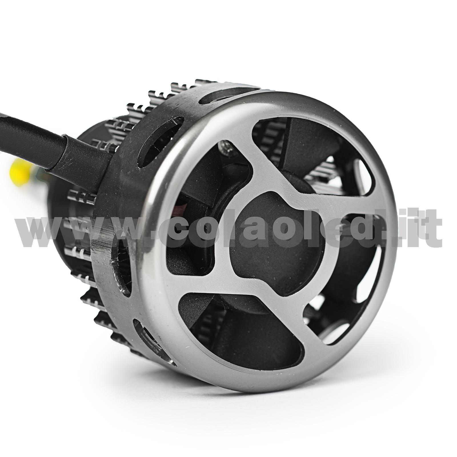 H1 CANBUS KIT LED MONO LED 1 LAMPADA 15000LM 60W USO LENTICOLARE BIANCO LATTE CON TRASFORMATORE CANBUS MONOLED H1 - immagine 4