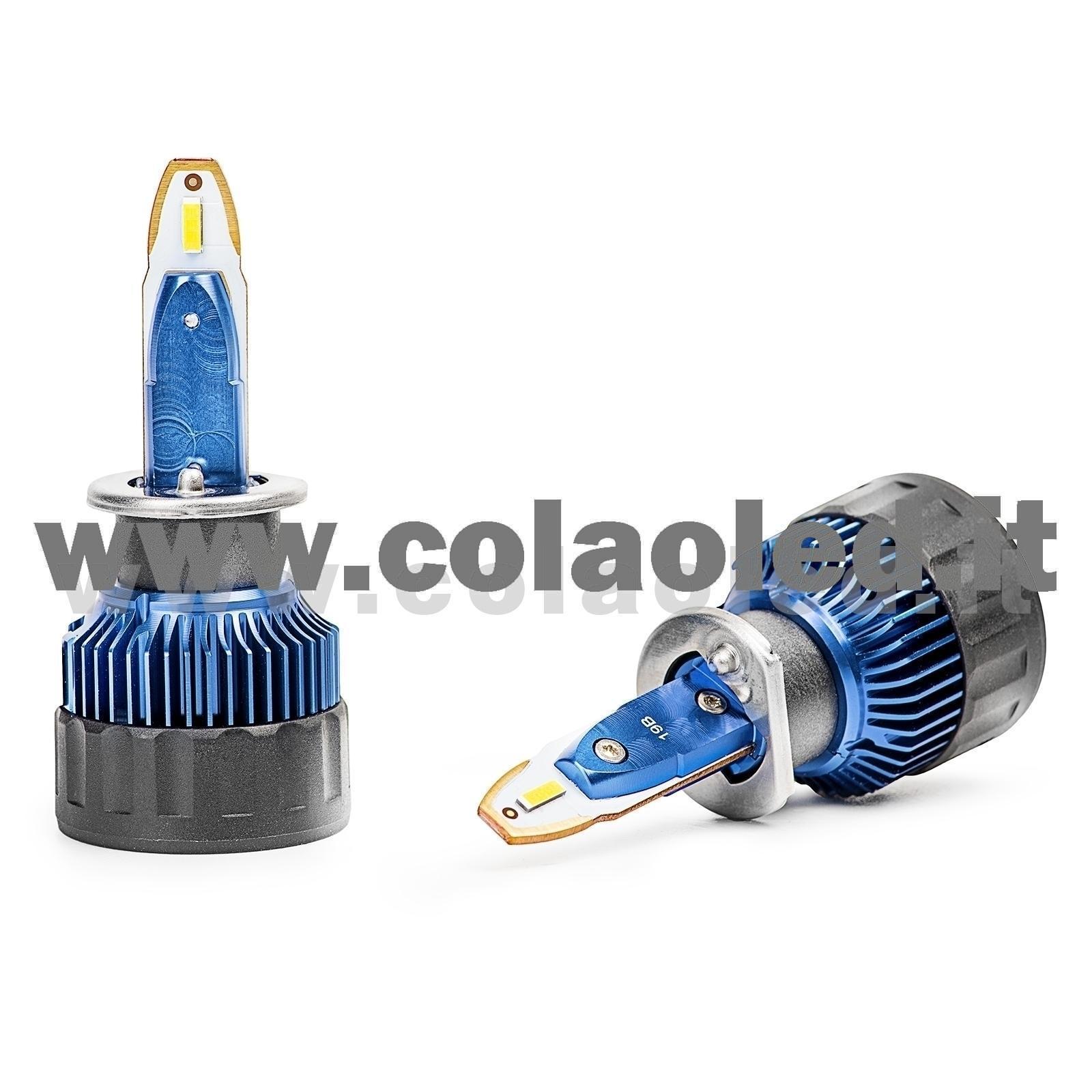 Set di lampadine LED per auto con base H1, COB LED, 4000lm, 12V, 24V