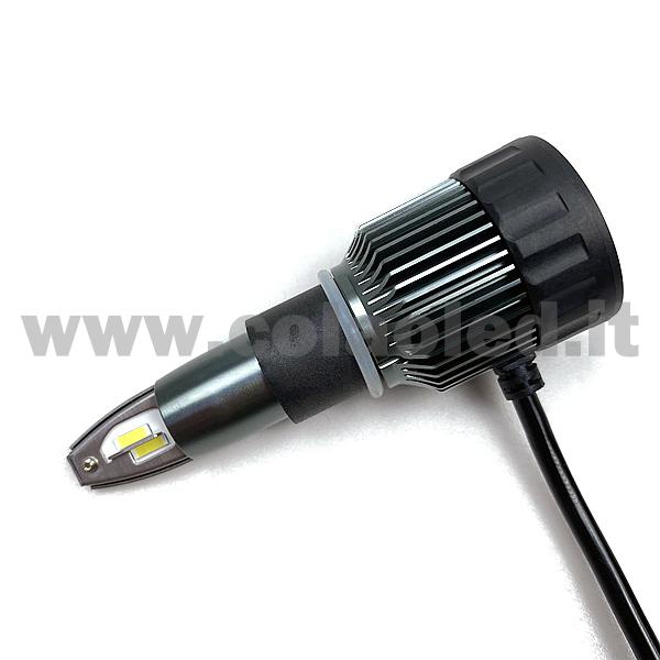 H4 11000LM 5800K KIT LED 12V CANBUS 1 LAMPADA ANABBAGLIANTE ABBAGLIANTE BIANCO FREDDO 50W KIT LED DOPPIA FUNZIONE COLAOLED CANBUS H4 - immagine 5