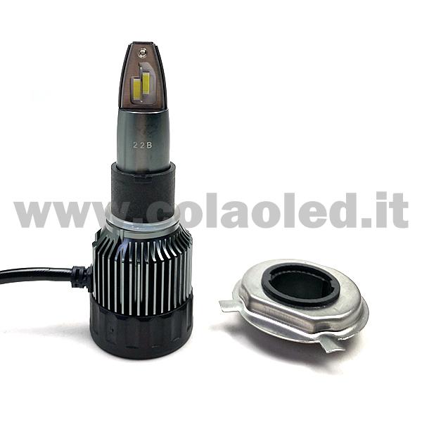 H4 11000LM 5800K KIT LED 12V CANBUS 1 LAMPADA ANABBAGLIANTE ABBAGLIANTE BIANCO FREDDO 50W KIT LED DOPPIA FUNZIONE COLAOLED CANBUS H4 - immagine 4