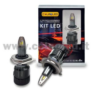 H4 22000LM 5800K KIT LED 12V CANBUS 2 LAMPADE ANABBAGLIANTI ABBAGLIANTI BIANCO FREDDO 100W KIT LED DOPPIA FUNZIONE COLAOLED CANBUS H4