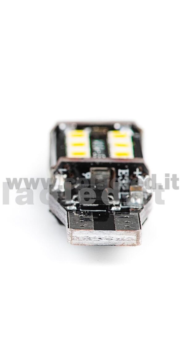 T15 LED 12V 24V CANBUS 1 LAMPADINA MODELLO 15 SMD 3535 BIANCO LATTE NO ERRORE SUPER CANBUS T15 - immagine 3