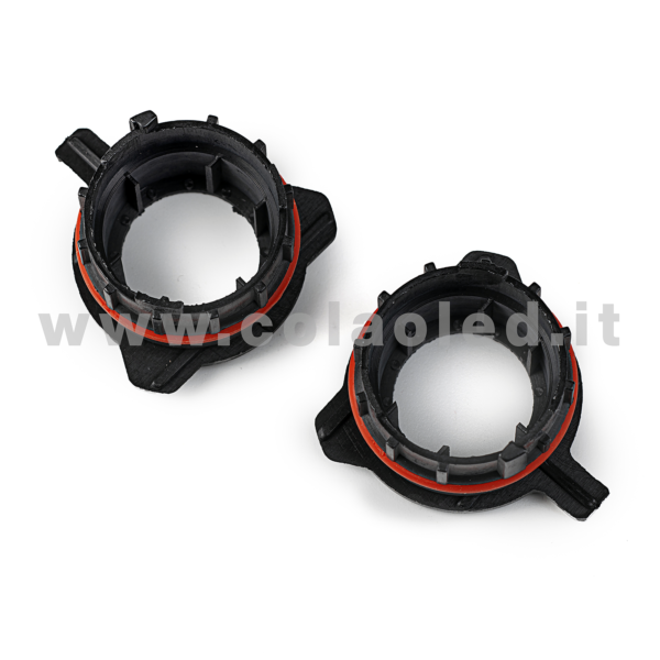 COPPIA ADATTATORI 2 PORTALAMPADA KIT LAMPADE LED XENON - immagine 2