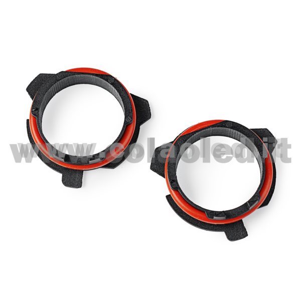 COPPIA ADATTATORI PORTALAMPADA KIT LAMPADE LED XENON - immagine 2