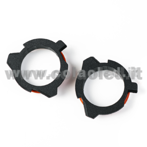 COPPIA ADATTATORI PORTALAMPADA KIT LAMPADE LED XENON