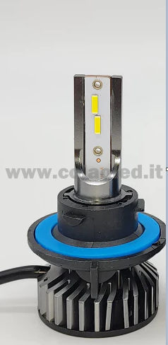 H13 10000LM 5800K KIT LED 12V CANBUS 1 LAMPADA BIANCO FREDDO 45W KIT LED COLAOLED CANBUS H13