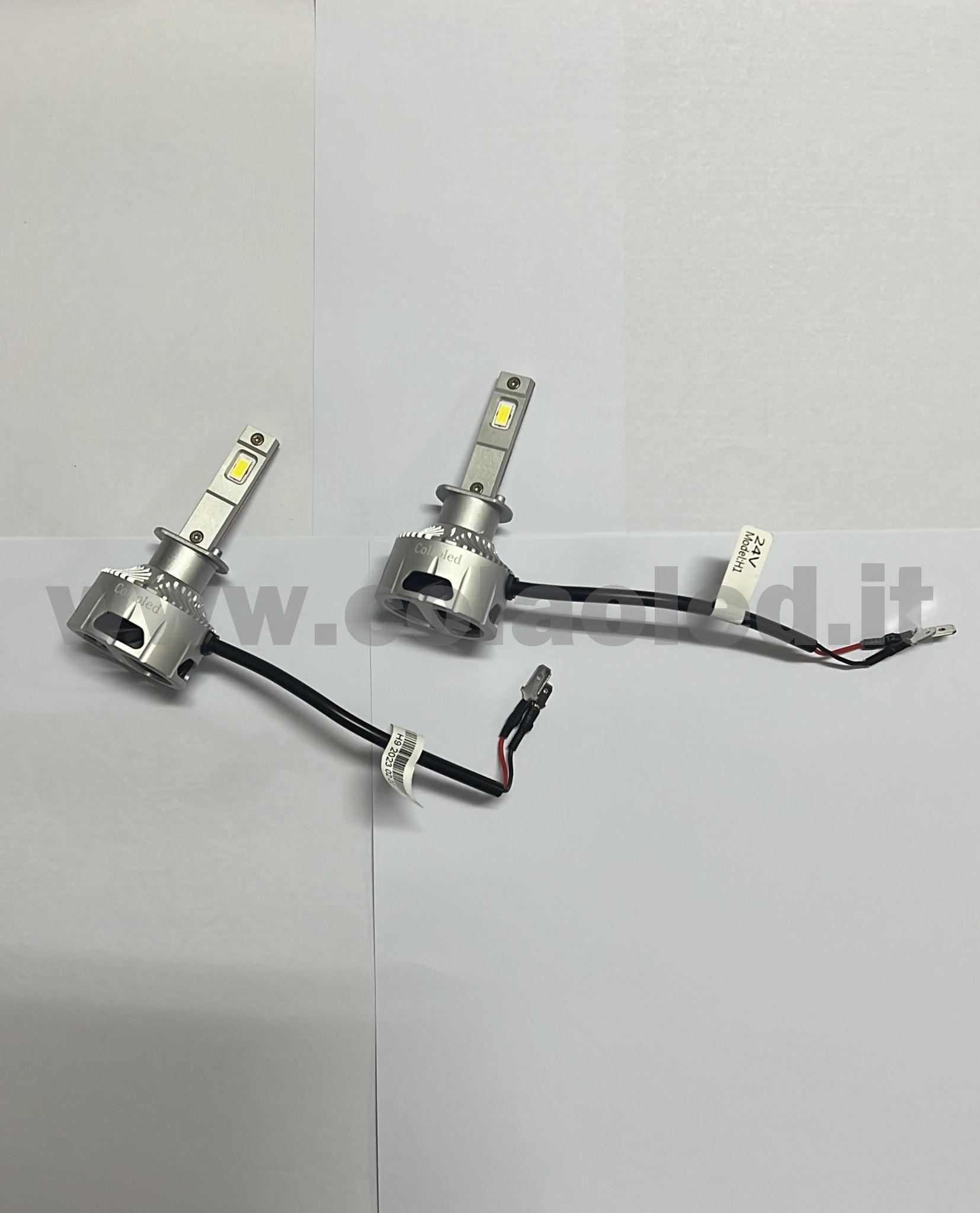 H1 32000LM 5800K KIT LED 24V CANBUS 2 LAMPADE BIANCO FREDDO 130W KIT LED CAMION COLAOLED CANBUS H1