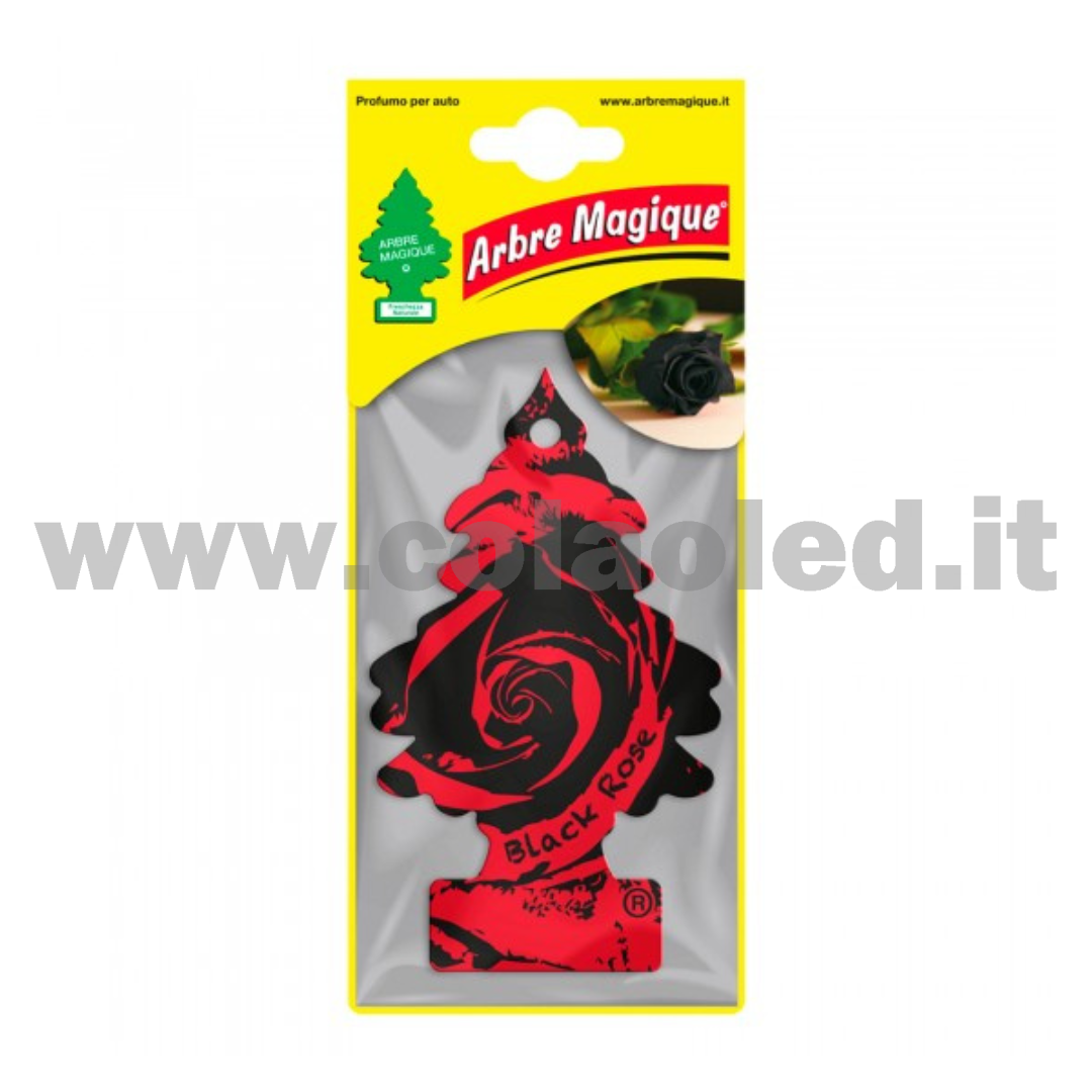 Arbre Magique Profumatore Solido per Auto Fragranza Black Rose Lunga Durata