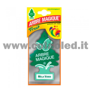 Arbre Magique Profumatore Solido per Auto Fragranza Mela Verde Lunga Durata
