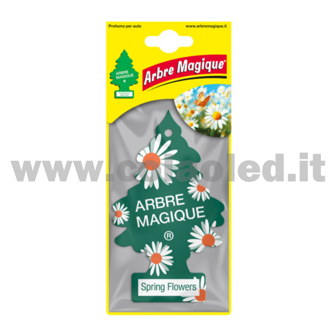 Arbre Magique Profumatore Solido per Auto Fragranza Spring Flowers Aroma Lunga Durata
