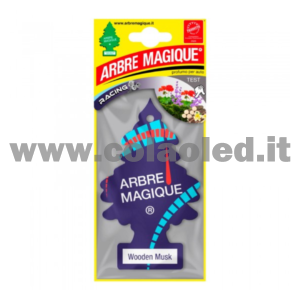 Arbre Magique Profumatore Solido per Auto Fragranza Wooden Musk Lunga Durata