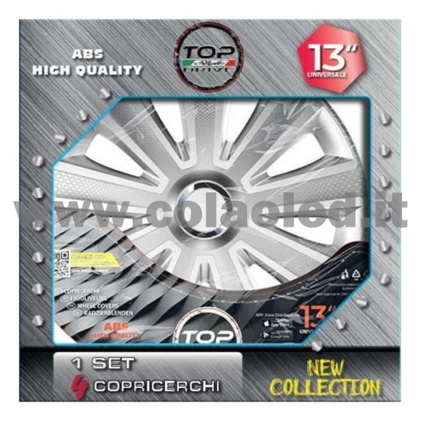 Copricerchi Auto Aviator NC Silver 4pz. - immagine 2