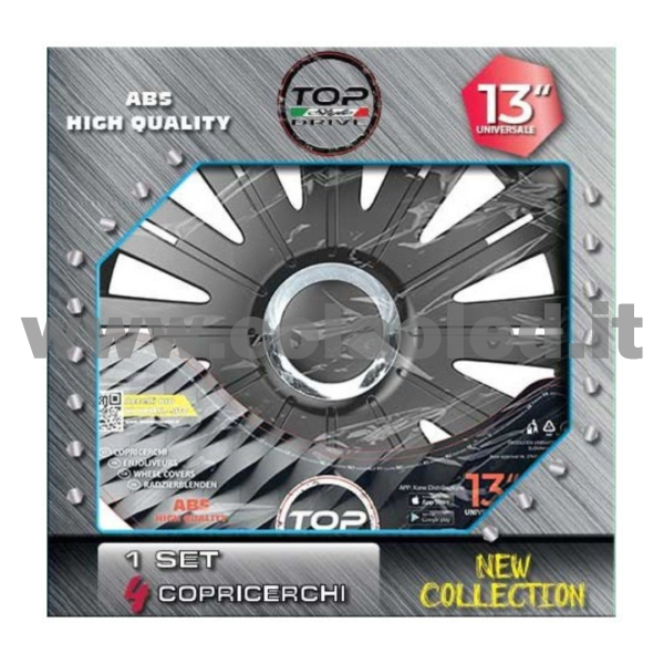 Copricerchi Auto Black Active 4pz. - immagine 2