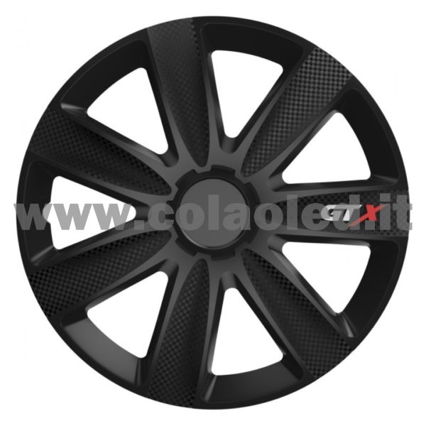 Copricerchi Auto GTX Black 4pz.