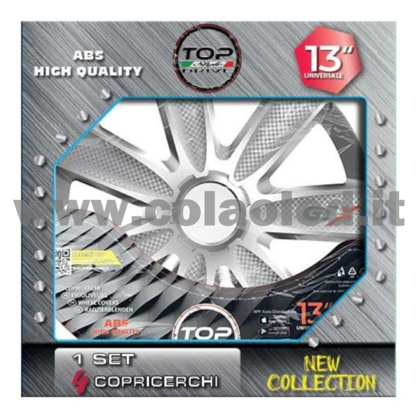 Copricerchi Auto GTX Silver 4pz. - immagine 2