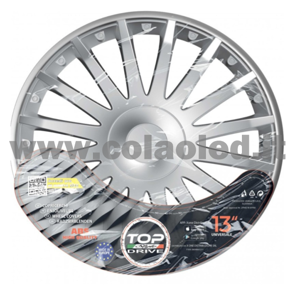 Copricerchi per Auto ABS Chrystal 4pz. - immagine 2