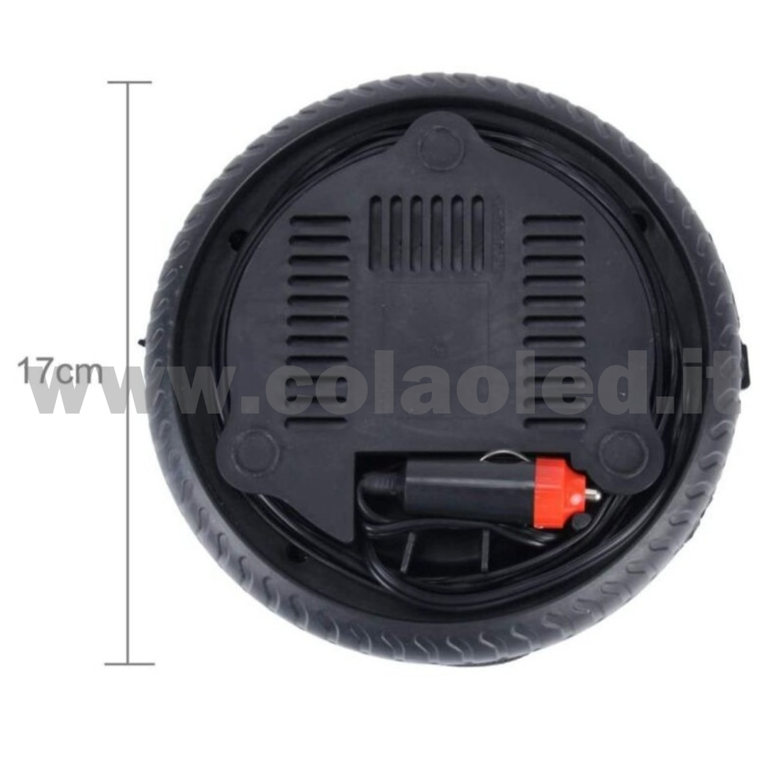 Gonfiatore pneumatico presa accendi sigari ruote auto moto bici camion pneumatici 12v con filo - immagine 2