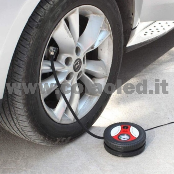 Gonfiatore pneumatico presa accendi sigari ruote auto moto bici camion pneumatici 12v con filo - immagine 3