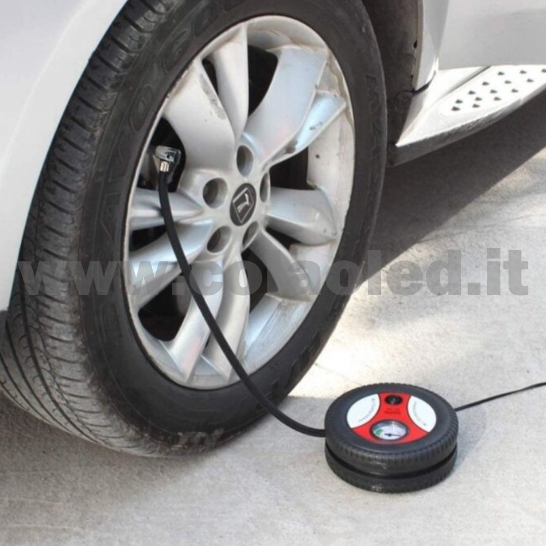 Gonfiatore pneumatico presa accendi sigari ruote auto moto bici camion pneumatici 12v con filo - immagine 3