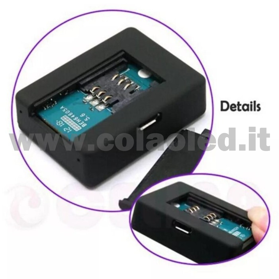 Mini Localizzatore trakking auto moto camion persone animali GSM GPRS GPS Tracker e Audio Bug con SIM card senza cablaggi e alimentazione a batterie litio 400mAh senza fili - immagine 4