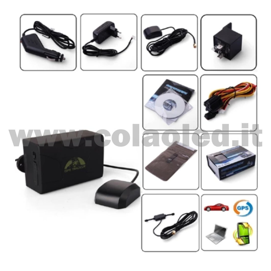 Localizzatore trakking auto moto camion GSM GPRS GPS Tracker antifurto e Audio Bug con SIM card con cablaggi e alimentazione cablata con fili - immagine 3