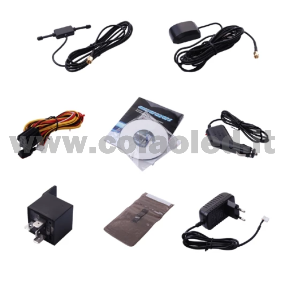 Localizzatore trakking auto moto camion GSM GPRS GPS Tracker antifurto e Audio Bug con SIM card con cablaggi e alimentazione cablata con fili - immagine 4