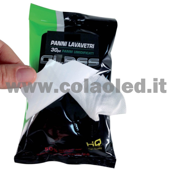 Salviette umidificate lucidacruscotti plastica 30 strappi - immagine 2
