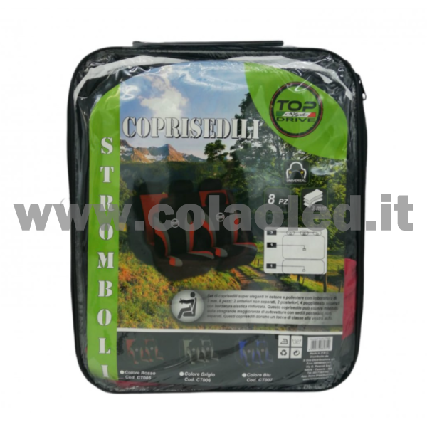 Set completo coprisedile stromboli Grigio - immagine 2