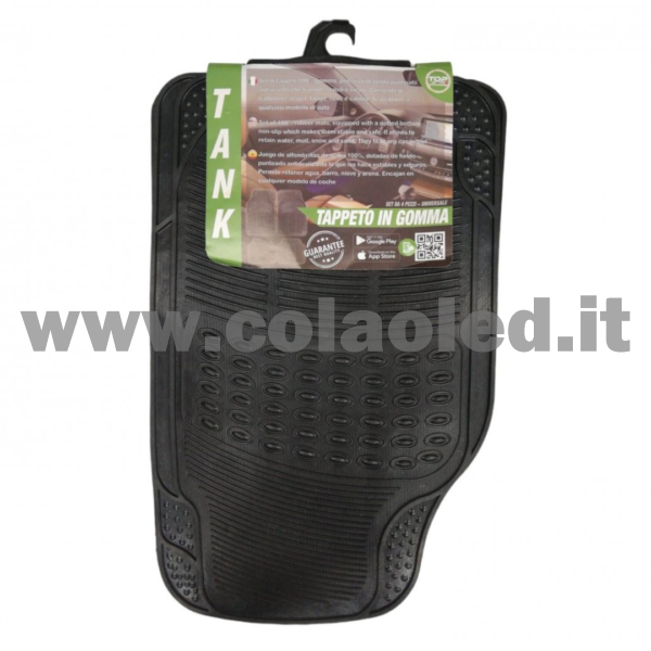 Set completo tappetini universali Auto in gomma Tank - immagine 2