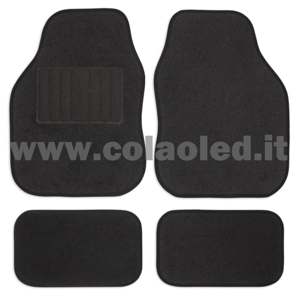 Set completo tappetini universali Auto Link bordo nero