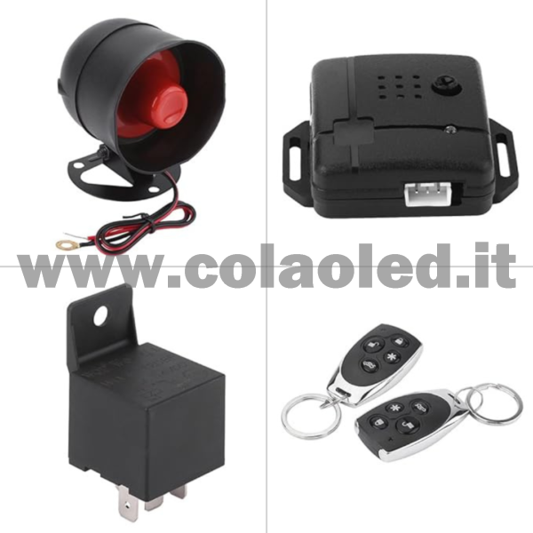 Antifurto con cablaggio Auto Elettronico,Sistema Di Sicurezza Sostituzione Per Auto Sistema Di Protezione Antifurto Sostituzione Per Veicoli Universale Sistema Di Allarme Antifurto Ingresso Senza Chiave 2 telecomandi - immagine 5